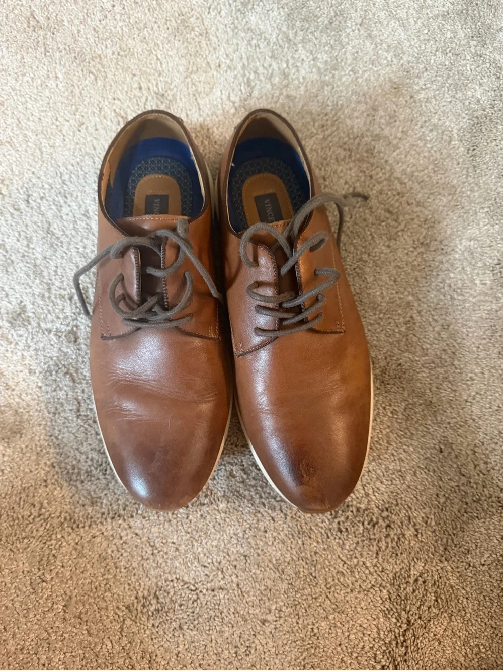 Men's Casual Leather Lace-Up work shoe